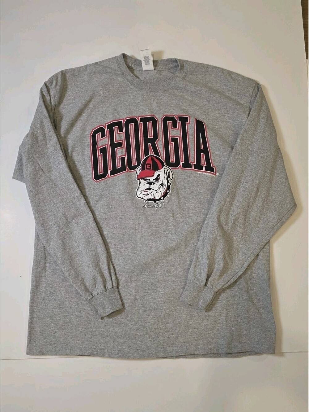 University of Georgia Men's Long Sleeve Gray Tshirt Size XL
